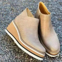 Stylish Autumn Wedge Heel Boots – Mila
