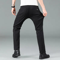 Herre Straight Fit Jeans i sort med stretch – Milan