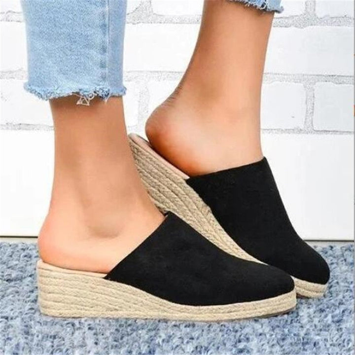 Retro chic kilehæl sandaler - Vera