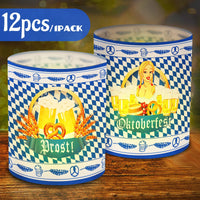 Set de faroles de mesa con diseño Oktoberfest (12 piezas, 1+1 gratis) – LampenFreude Oktoberfest 2025