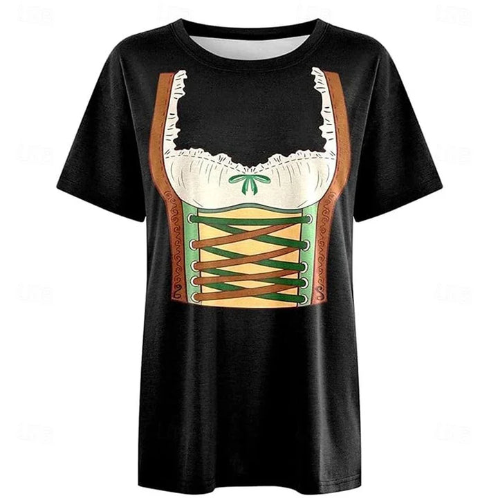 T-shirt i dirndl-look – DirndlShirt Oktoberfest 2025