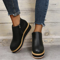 Stylish Autumn Wedge Heel Boots – Mila