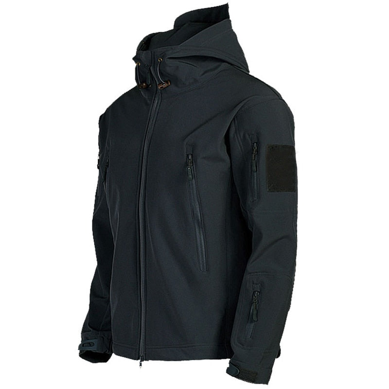 Men's Softshell Jacket with Hood - Titan