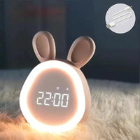 Despertador infantil en forma de conejo con luz nocturna LED - BunniGlow