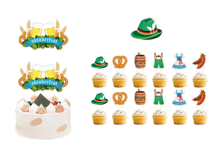 Party decoration set in Oktoberfest design – WiesnFreude Oktoberfest 2025
