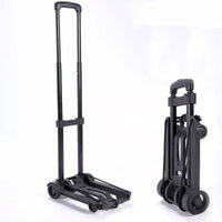 Faltbarer tragbarer Handwagen mit 2 oder 4 Rädern verstellbarem Zugstab – CarryFlex