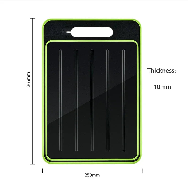 Double-sided cutting board with defrosting plate - BladeBoard
