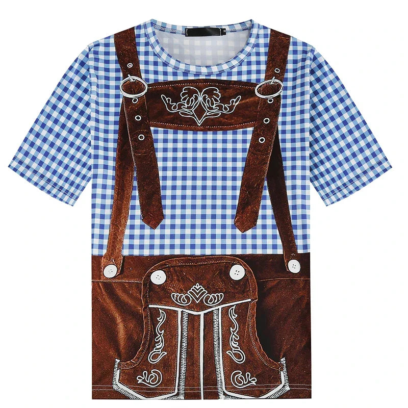 T-skjorte i lederhosen-stil – WiesnSkjorte Oktoberfest 2025