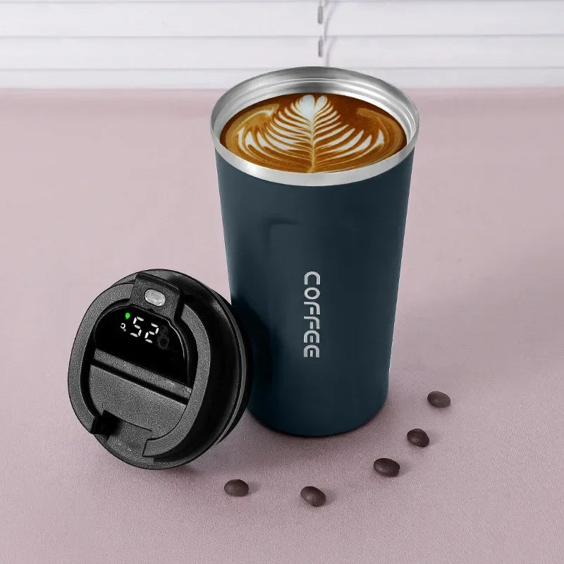 Vaso térmico de acero inoxidable con indicador de temperatura inteligente – TempMate