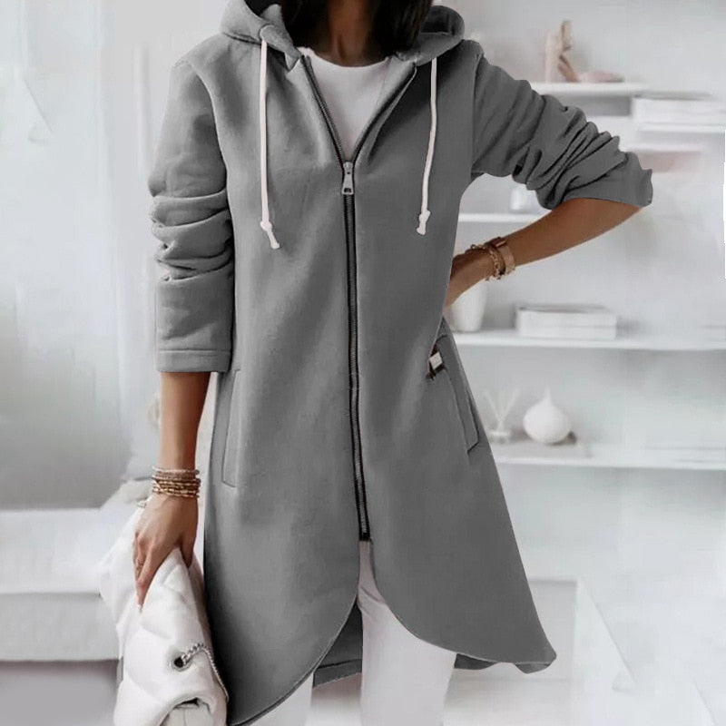 Women's Hoodie Vest with Zipper and Hood – Shaly