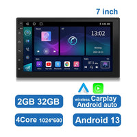 Universelles Android-Autoradio mit Touchscreen, GPS und kabellosem CarPlay
