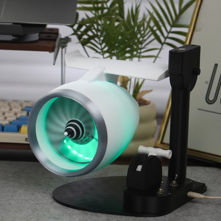 Turbojet-vifte-stil tåkehumidifier med RGB-belysning – AeroMist