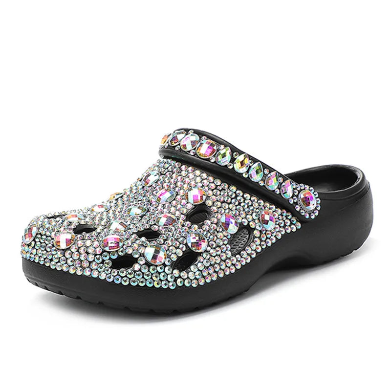 Crystal-Embellished Summer Women's Slip-Ons Made of EVA – Alviera