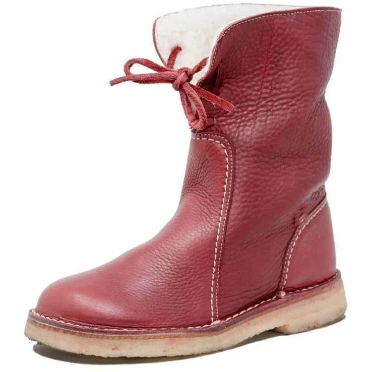 Luksuriøse halv-høje foret damesstøvler - Sophia Hike Boot