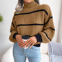 Casual Gerippter Rollkragenpullover - Elara
