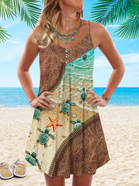 Summer Mini Dress with Playful Print – Celestine