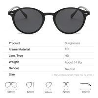Retro Round Polarized Sunglasses - SunnyStyle