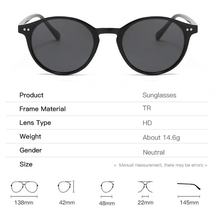 Retro Round Polarized Sunglasses - SunnyStyle