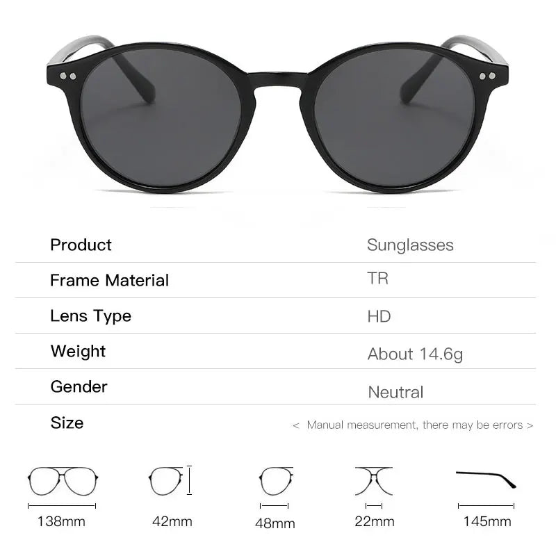 Retro Round Polarized Sunglasses - SunnyStyle