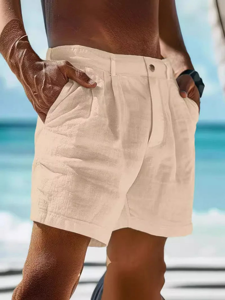 Luftige sommershorts i lin for menn – Jonas