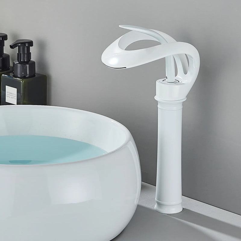 Mixing faucet with waterfall spout - Flowarc
