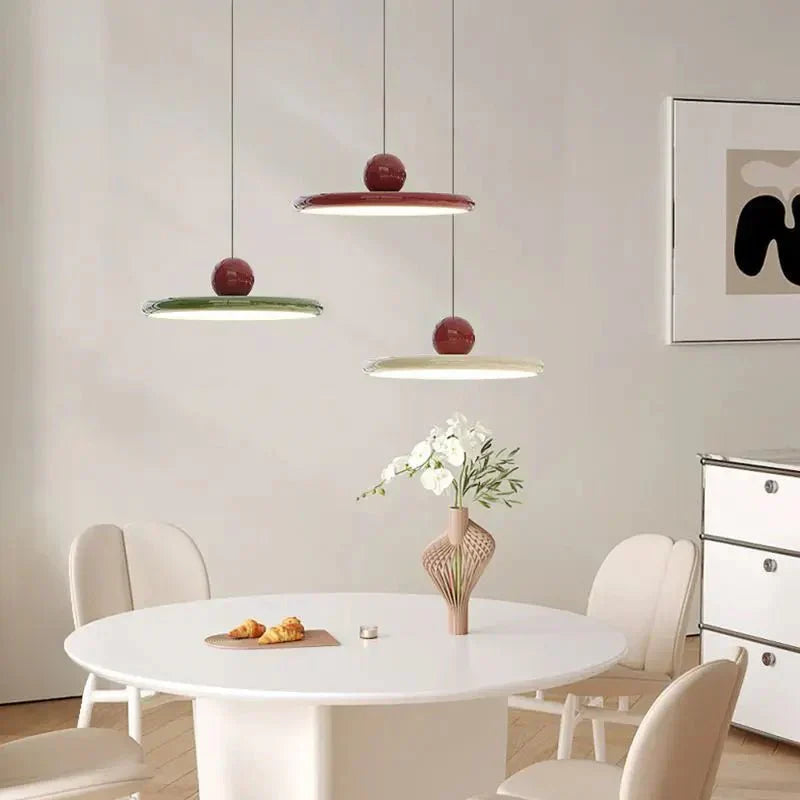 Trendy Bauhaus glas-hængelampe - LunaBau