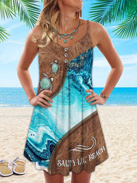 Summer Mini Dress with Playful Print – Celestine