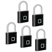 Smart-Fingerabdruck-Vorhängeschloss mit USB-Ladung und wasserdichtem Design – Titan