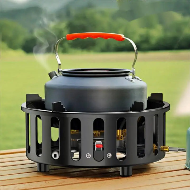 7-core portable camping gas stove with electronic ignition – Kael