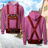 Sudadera con capucha 3D Trachten con estampado de jarra de cerveza – ProstZeit Oktoberfest 2025