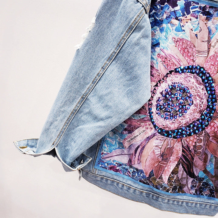 Oversized dame jeansjakke - Lynn