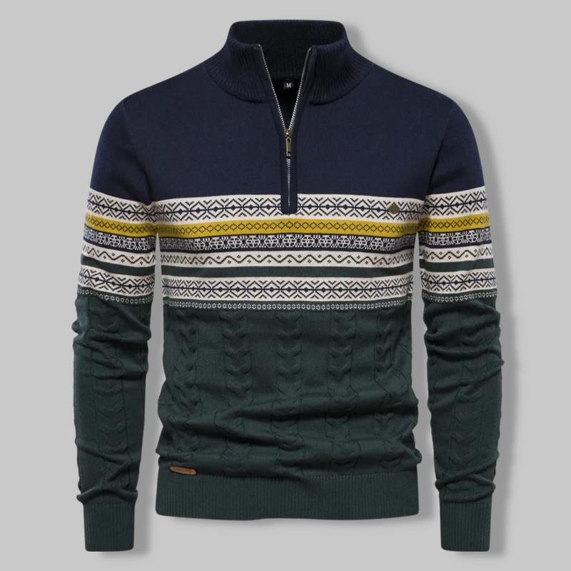 Striped Zip Pullover - SummitZip
