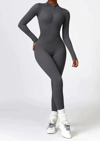 Luxurious full-body romper with long sleeves - Lisa