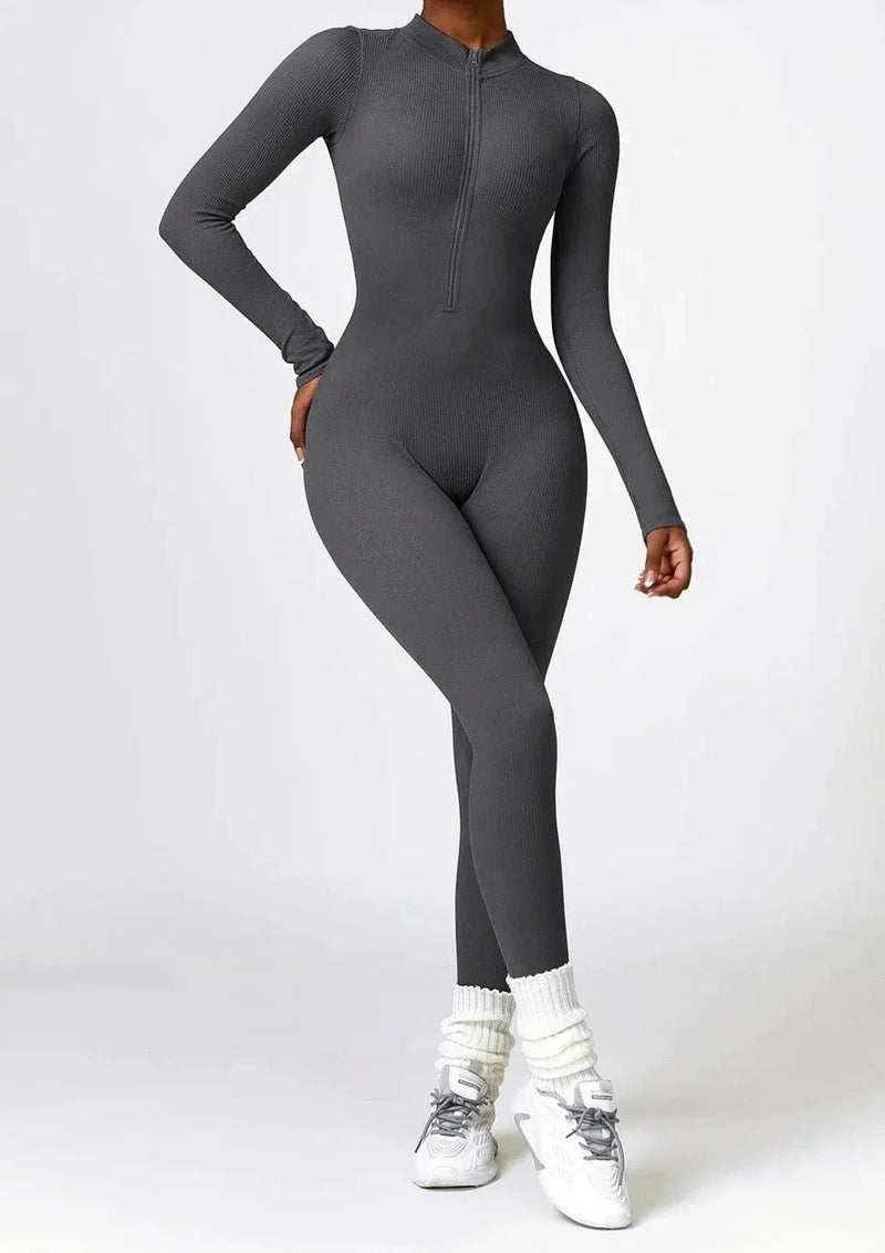Luxurious full-body romper with long sleeves - Lisa
