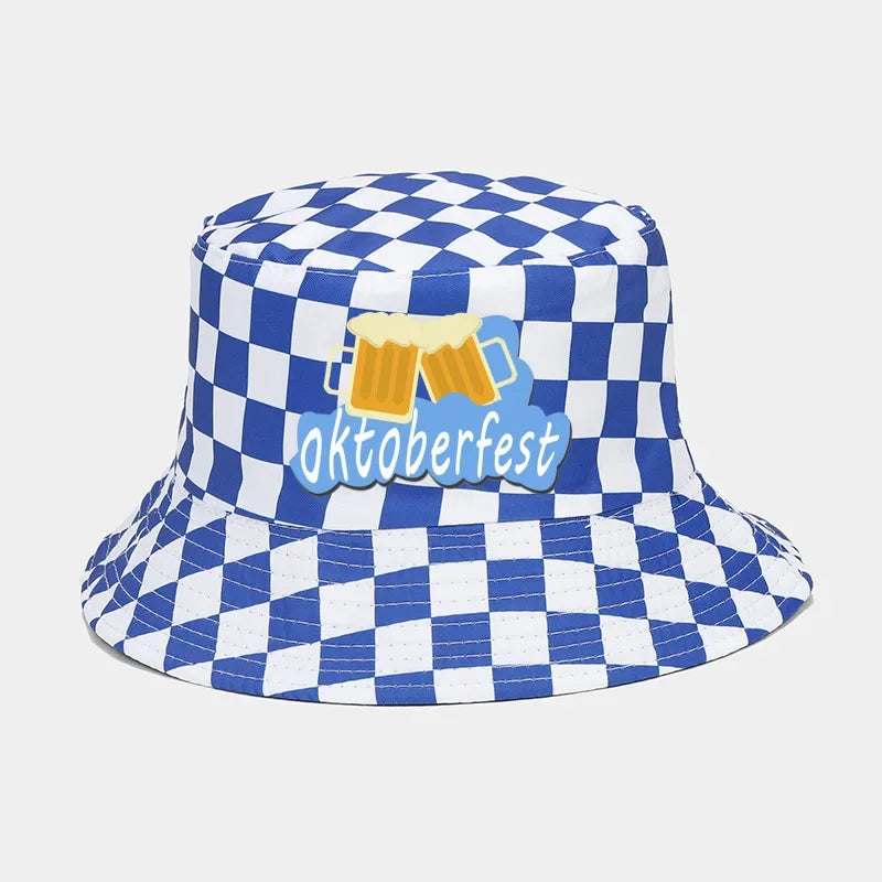 Fisherman's Hat with Diamond Pattern – WiesnKaro Oktoberfest 2025
