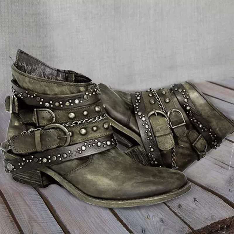 Vintage Slip-On Women's Boots - Nora