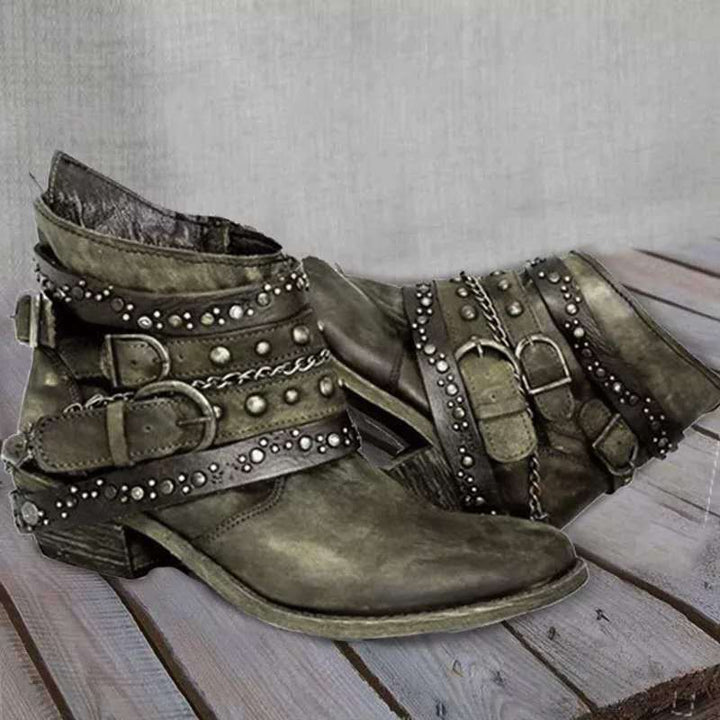 Vintage Slip-On Women's Boots - Nora