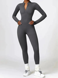 Luxurious full-body romper with long sleeves - Lisa