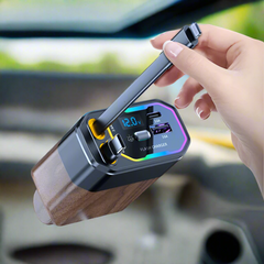 Uhr mit mehrfarbigem Regenbogen-Muster & Geflochtenem Band – Elyvra