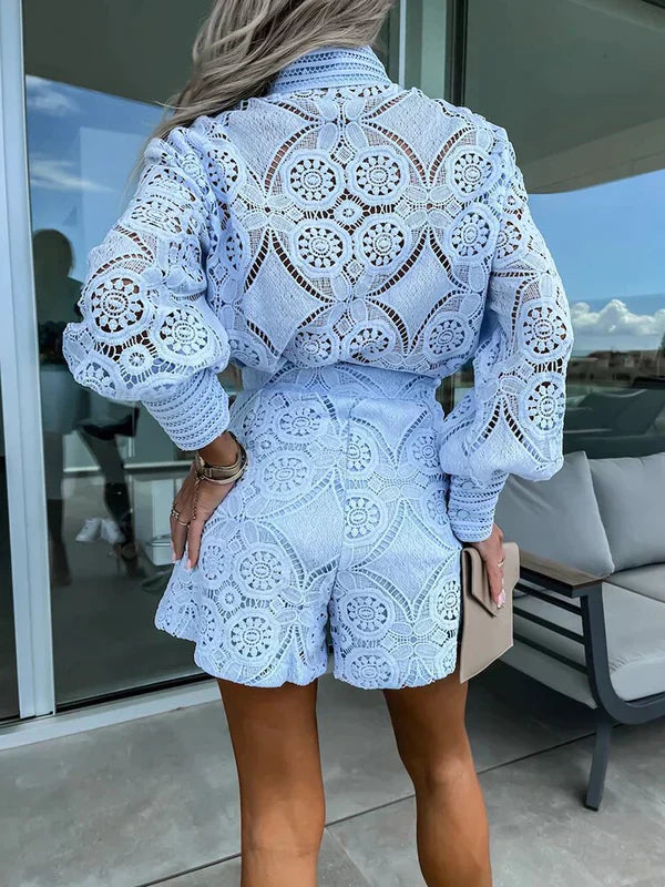 Two-piece lace set for women for summer – Mira