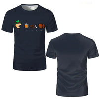 Oktoberfest T-Shirt with Cartoon Motifs – GaudiShirt Oktoberfest 2025