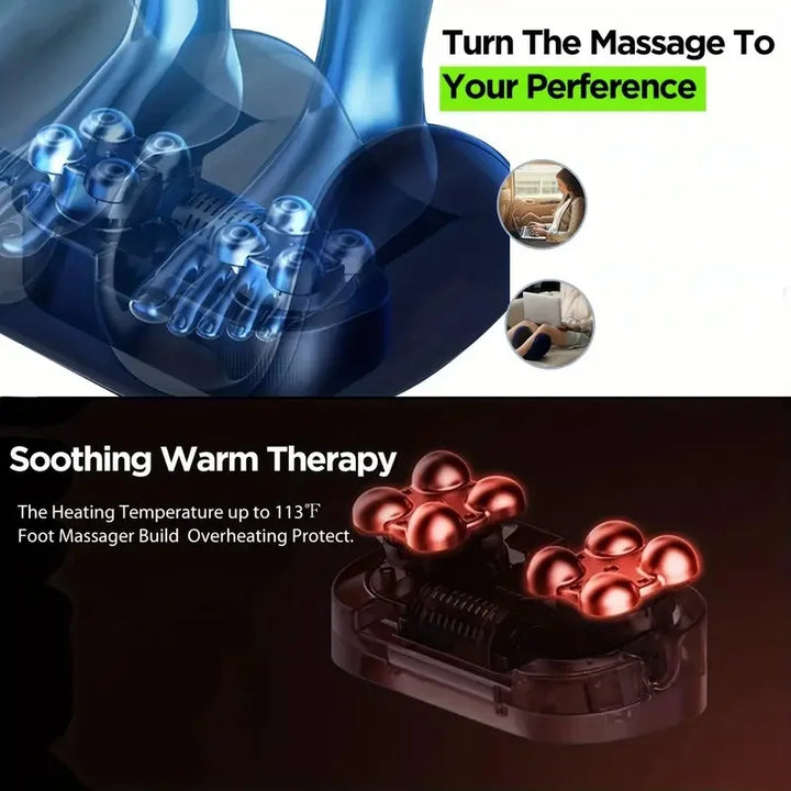 Extra large electric Shiatsu foot and calf massager with heat – Orion