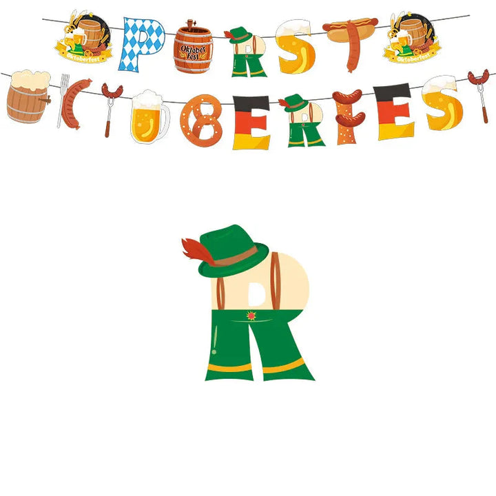 Party decoration set in Oktoberfest design – WiesnFreude Oktoberfest 2025