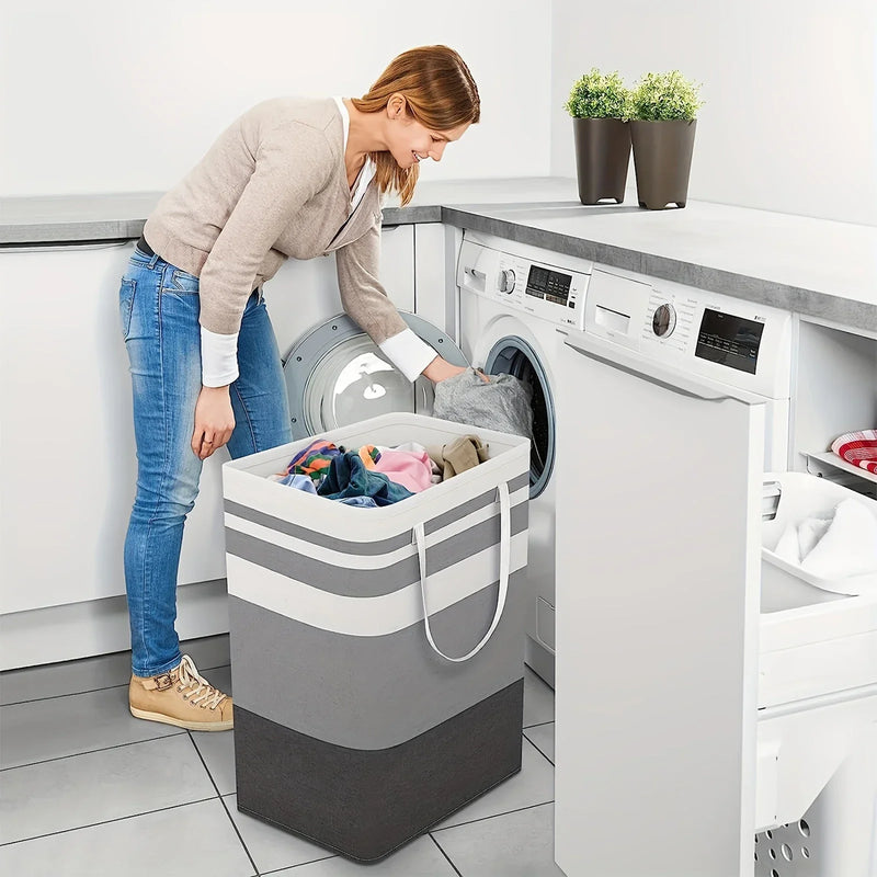 75L Large Laundry Basket with Handles and Foldable Design – Solen