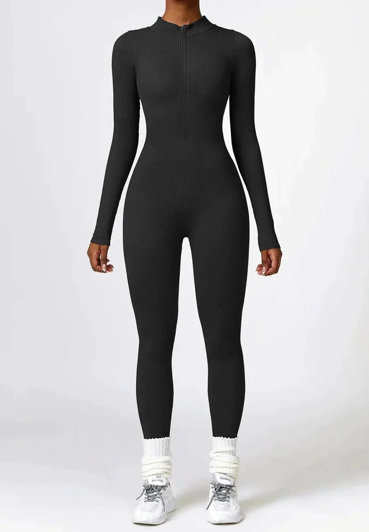 Luxurious full-body romper with long sleeves - Lisa