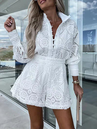 Two-piece lace set for women for summer – Mira