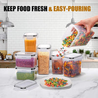 Kitchen Food Storage Container Set 7 Pieces BPA-Free Airtight with Labels – StoreMate