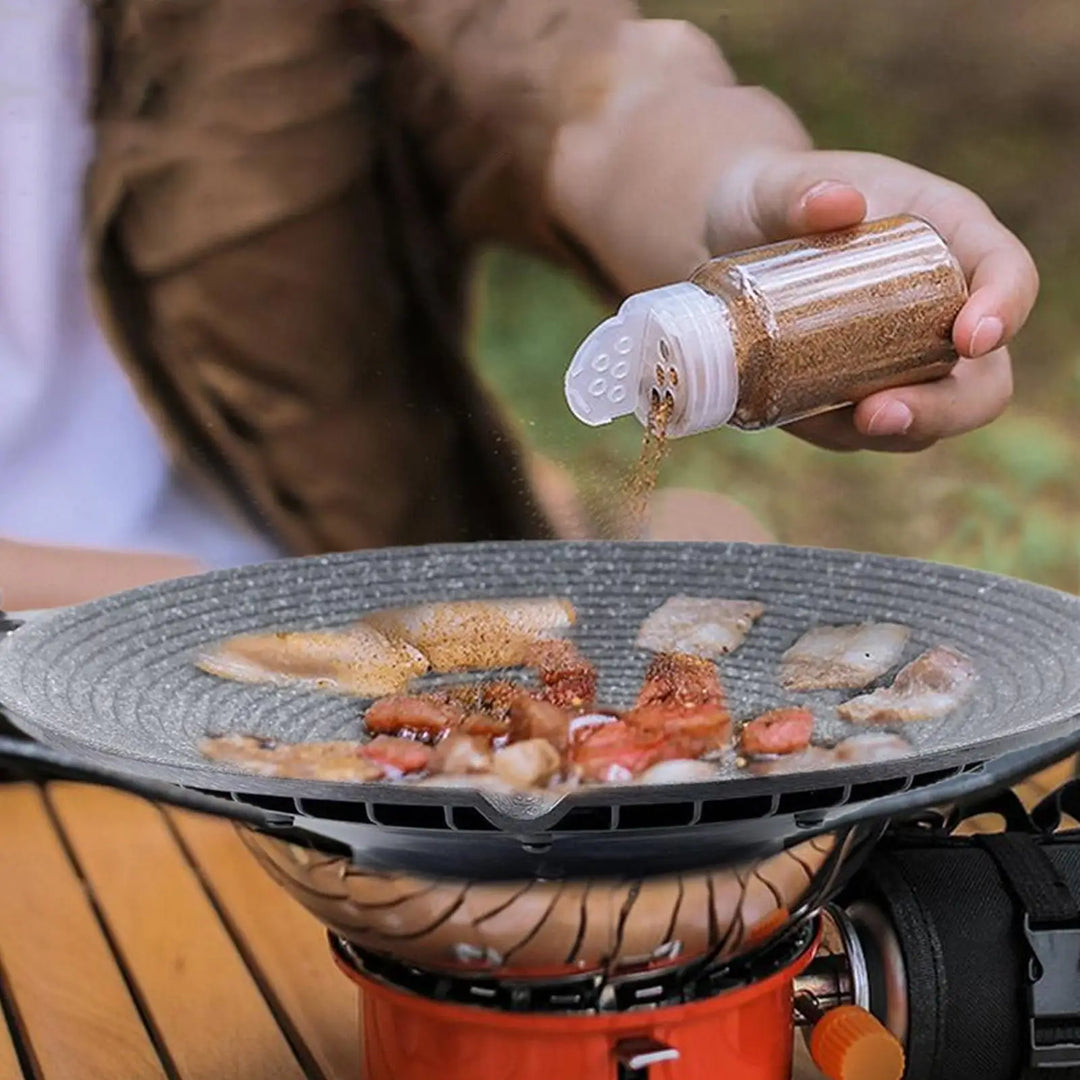 Portable Aluminum Grill Pan with Handles for Camping & BBQ – Arlo