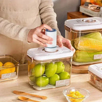 Lebensmittel-Vakuum-Aufbewahrungsbox Transparenter Behälter mit Handpumpe – FreshLock