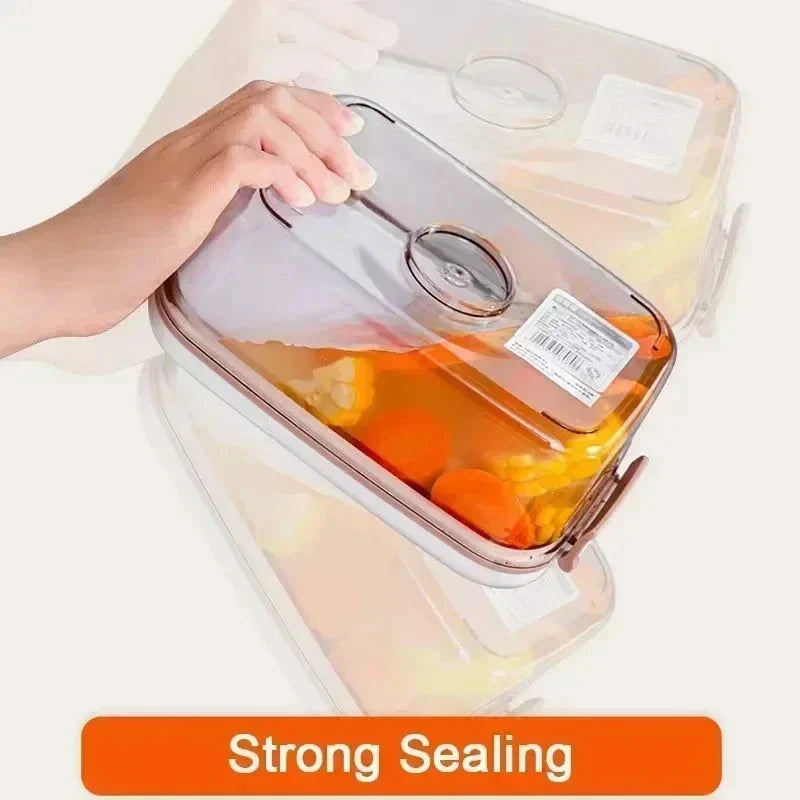 Lebensmittel-Vakuum-Aufbewahrungsbox Transparenter Behälter mit Handpumpe – FreshLock